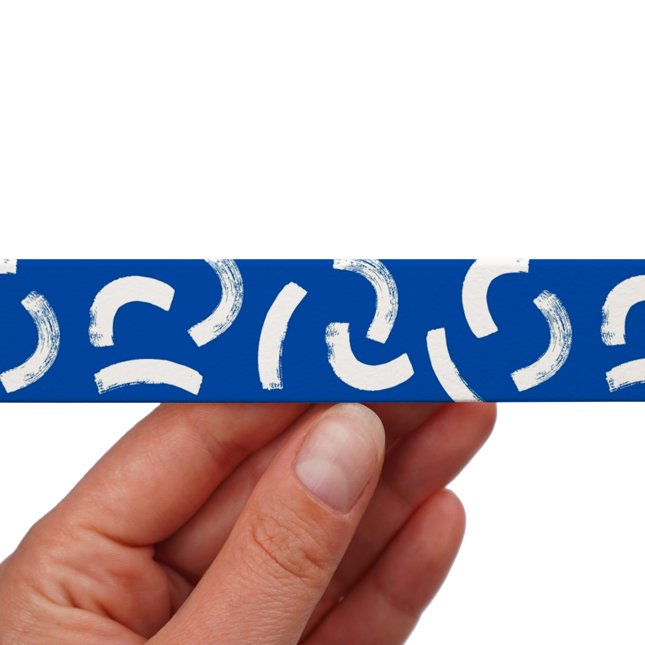 Printed BioThane webbing – Pool Blue design