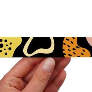 Printed BioThane webbing – Dark Rainbow pattern